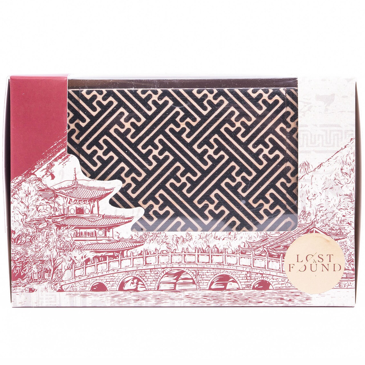 Professor Puzzle: Japanese Puzzle Box - 3D Wooden Brainteaser, Solve The Secret Method To Reveal The Hidden Compartment, Lost & Found Collection